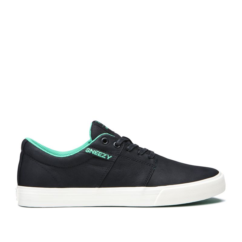 Supra Stacks Ii Vulc Low Top Schuhe Damen - Schwarz/Grün AZS69255